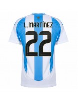 Argentiina Lautaro Martinez #22 Kotipaita Copa America 2024 Lyhythihainen